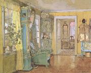 Gerhard Munthe Antechamber in the Artist's Home (nn02) oil painting on canvas
